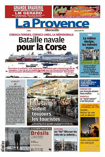 La Provence Marseille - Lundi 12 Août 2019