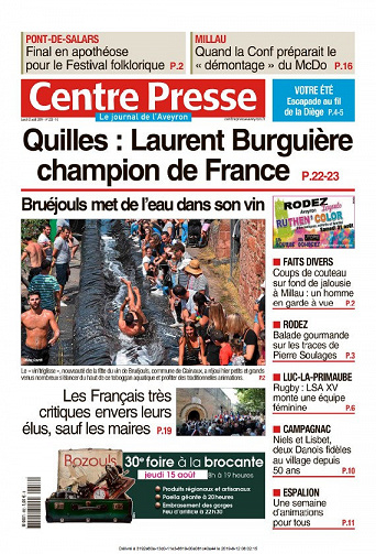 Centre Presse Aveyron - Lundi 12 Août 2019