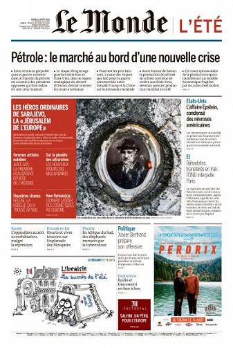 Le Monde du Mardi 13 Août 2019