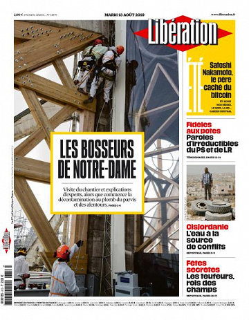 Libération du Mardi 13 Août 2019