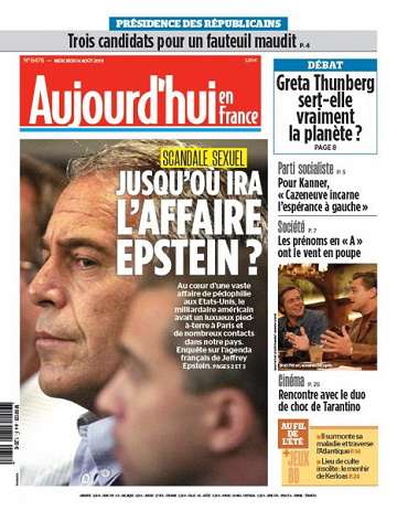 Aujourd’hui en France du Mercredi 14 Août 2019