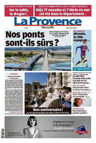 La Provence Marseille - Mercredi 14 Août 2019
