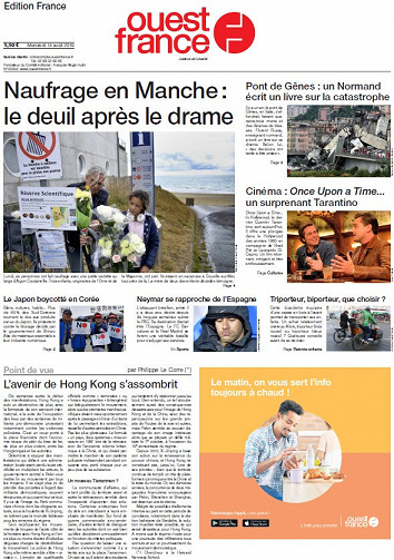 Ouest France - Mercredi 14 Août 2019