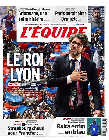 L’equipe du Vendredi 16 Août 2019