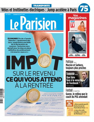 Le Parisien du Vendredi 16 Août 2019