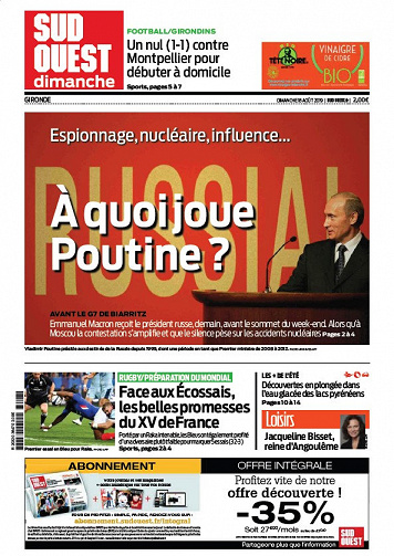 Sud Ouest Dimanche - Gironde - Dimanche 18 Août 2019