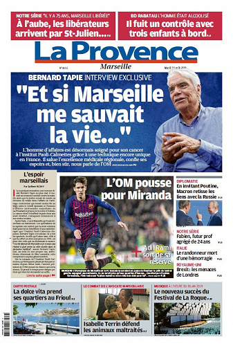 La Provence Marseille - Mardi 20 Août 2019