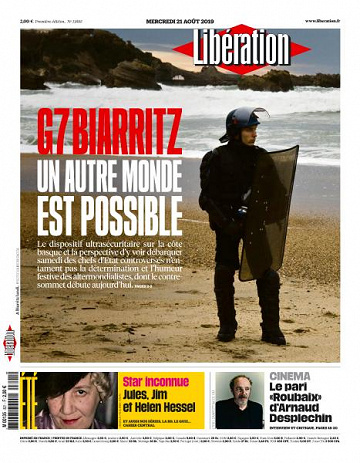 Libération du Mercredi 21 Août 2019
