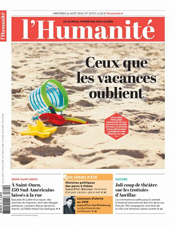 L’Humanite du Mercredi 21 Août 2019