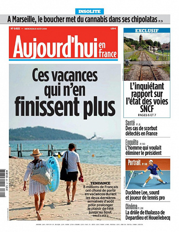 Aujourd’hui en France - Mercredi 21 Août 2019