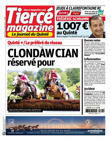 Tiercé Magazine du mercredi 21 aout 2019