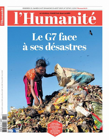 L’Humanite du Vendredi 23 et Dimanche 25 Août 2019
