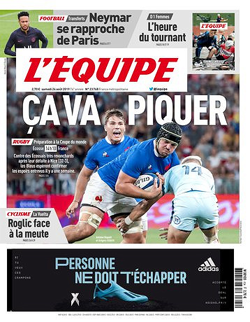 L’equipe du Samedi 24 Août 2019