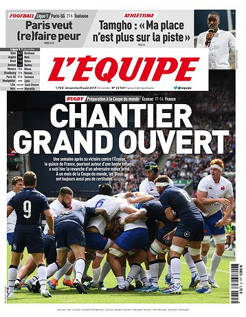 L’equipe du Dimanche 25 Août 2019