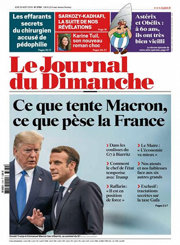 Le Journal du Dimanche - 25 Août 2019