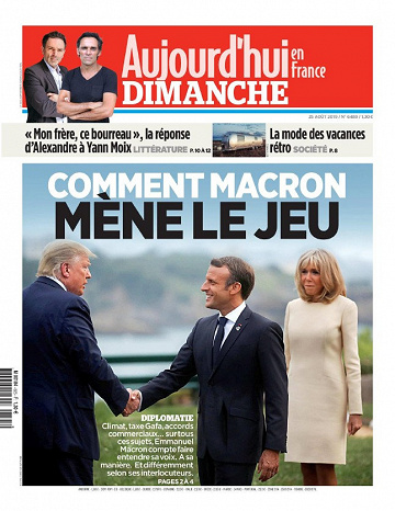 Aujourd’hui en France - Dimanche 25 Août 2019