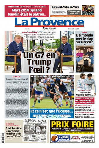 La Provence Marseille - Dimanche 25 Août 2019