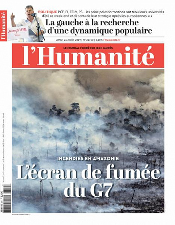 L’Humanite du Lundi 26 Août 2019