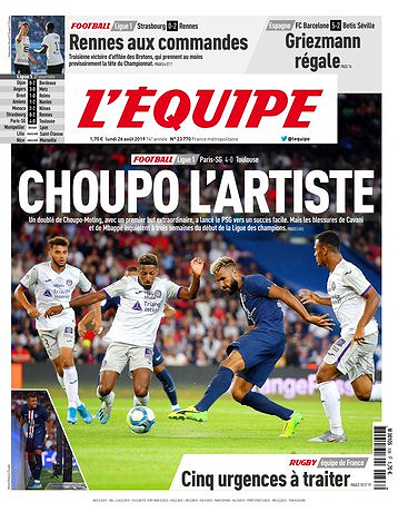 L’equipe du Lundi 26 Août 2019