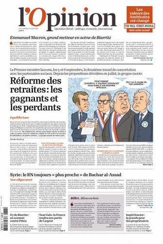 L’Opinion du Mardi 27 Août 2019