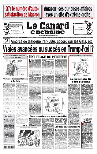 Le canard enchaîné N° 5155 Du mercredi 28 Aout 2019