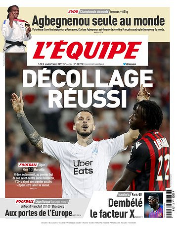 L’equipe du Jeudi 29 Août 2019