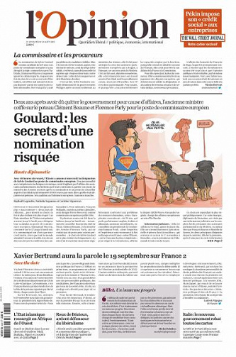 L’Opinion du Jeudi 29 Août 2019