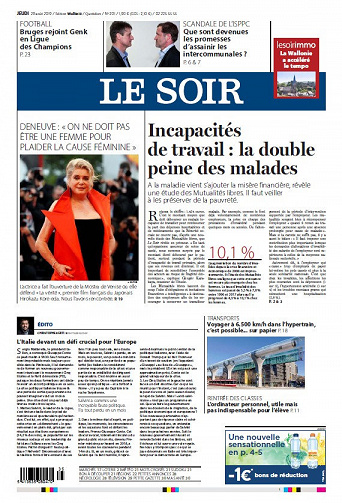 Le Soir - Jeudi 29 Août 2019