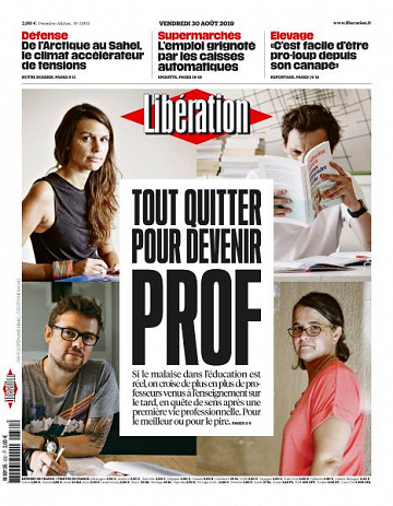 Libération du Vendredi 30 Août 2019