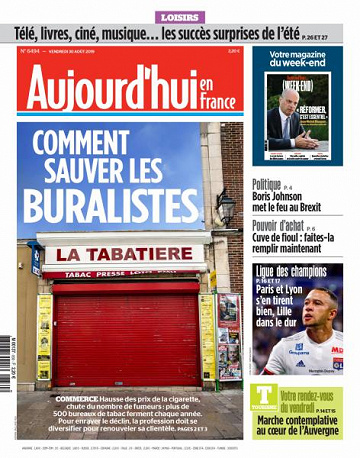 Aujourd’hui en France du Vendredi 30 Août 2019