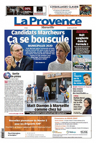 La Provence Marseille - Samedi 31 Août 2019