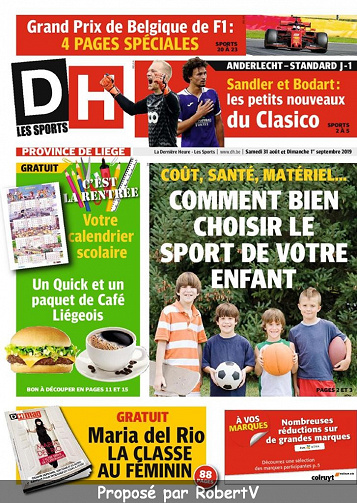 La Dernière Heure (3 éditions) - Samedi 31 Août et Dimanche 1er Septembre 2019