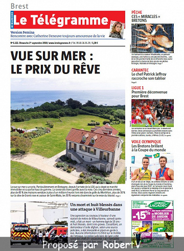 Le Télégramme - Brest - Dimanche 1er Septembre 2019