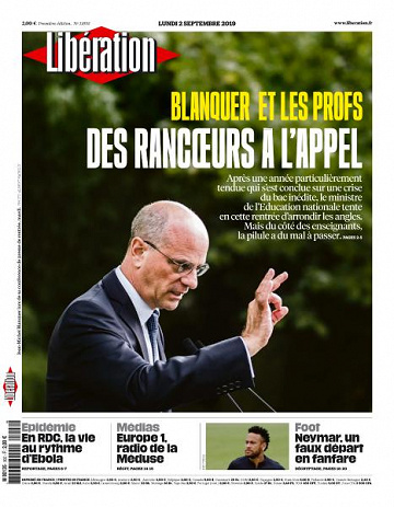 Libération du Lundi 2 Septembre 2019