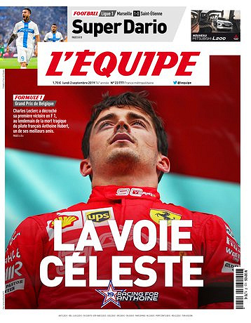L’equipe du Lundi 2 Septembre 2019