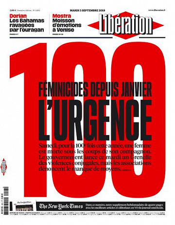 Liberation du Mardi 3 Septembre 2019
