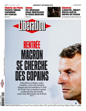 Liberation du Mercredi 4 Septembre 2019