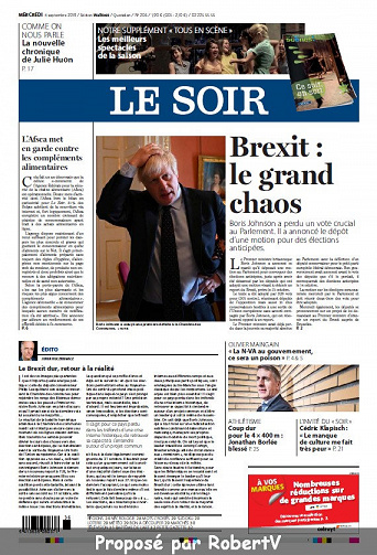 Le Soir - Mercredi 4 Septembre 2019