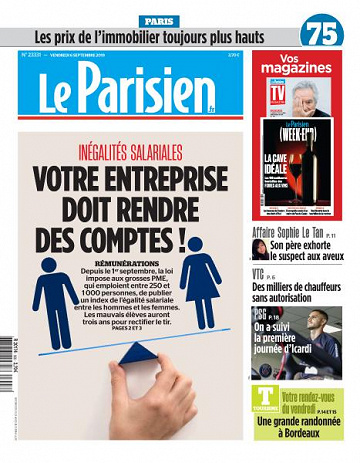 Le Parisien du Vendredi 6 Septembre 2019