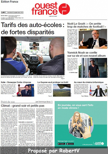 Ouest France - Vendredi 6 Septembre 2019
