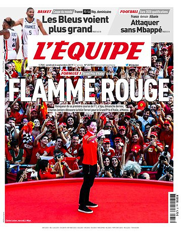 L’equipe du Vendredi 6 Septembre 2019