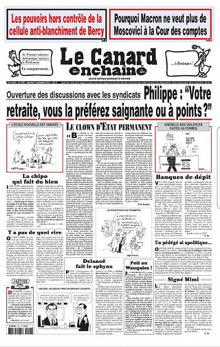 Le Canard enchaîné N° 5156 - 4 au 10 Septembre 2019
