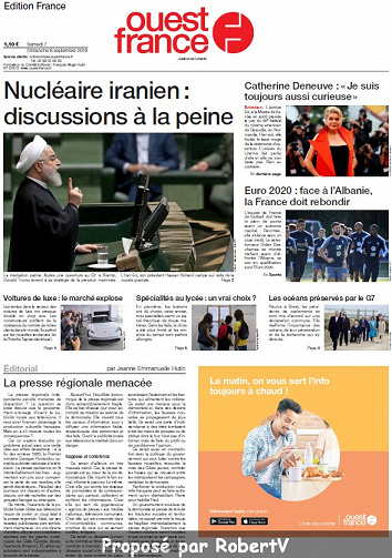 Ouest France - Samedi 7 Septembre 2019