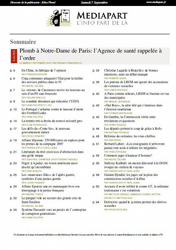 Mediapart - Samedi 7 Septembre 2019