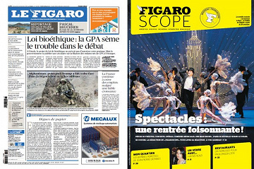 Pack Le Figaro + Le FigaroScope - Mercredi 11 Septembre 2019