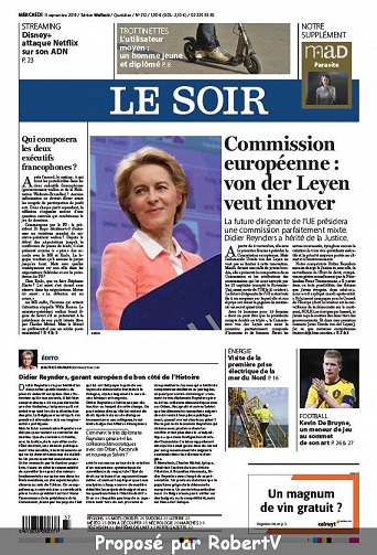 Le Soir - Mercredi 11 Septembre 2019