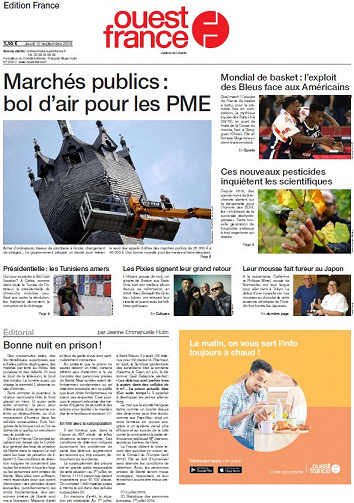 Ouest France - Jeudi 12 Septembre 2019