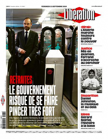 Liberation du Vendredi 13 Septembre 2019