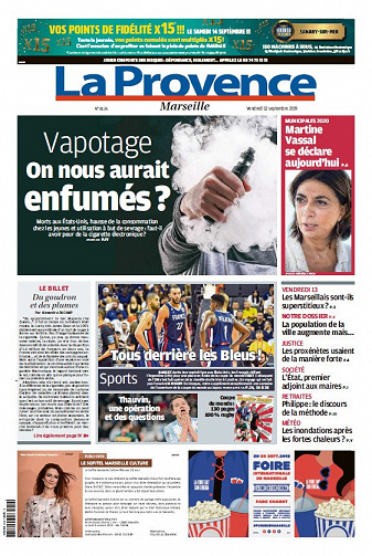 La Provence Marseille - Vendredi 13 Septembre 2019