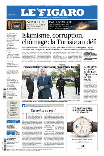 Le Figaro du Samedi 14 et Dimanche 15 Septembre 2019